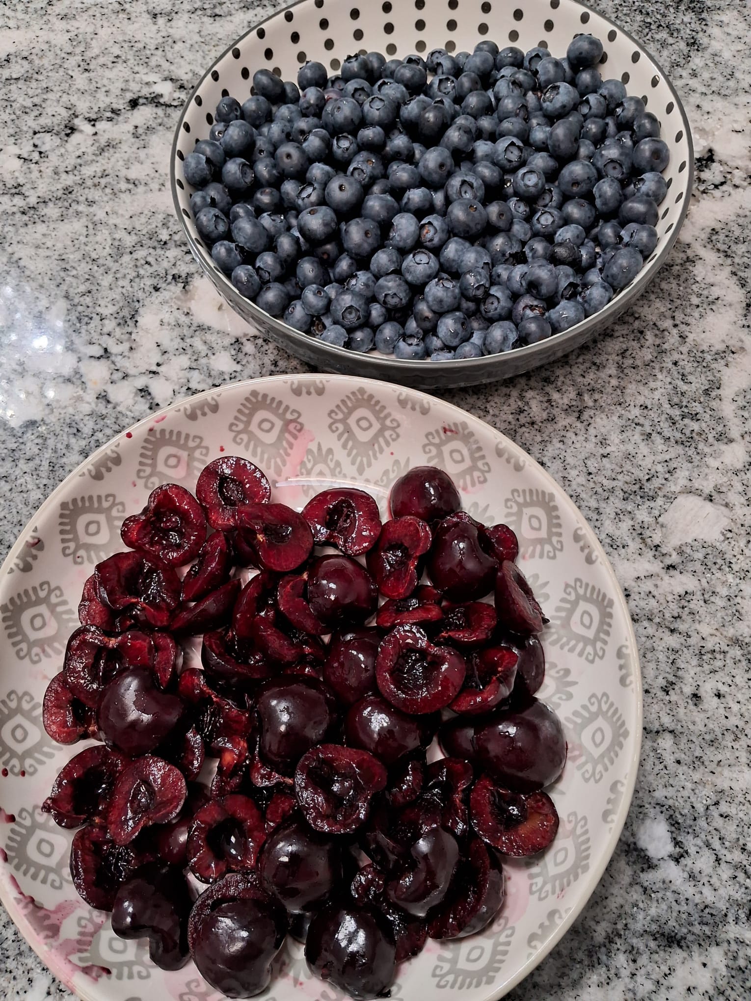 Blueberries in summer
